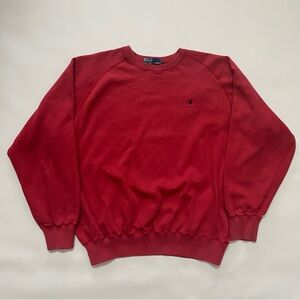 Vintage Polo Ralph Lauren Red Crewneck Sweater, size large